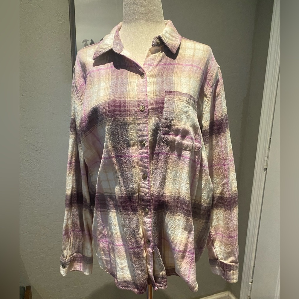 Pink flannel size small